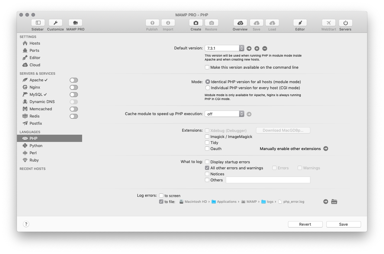 mamp pro update ruby