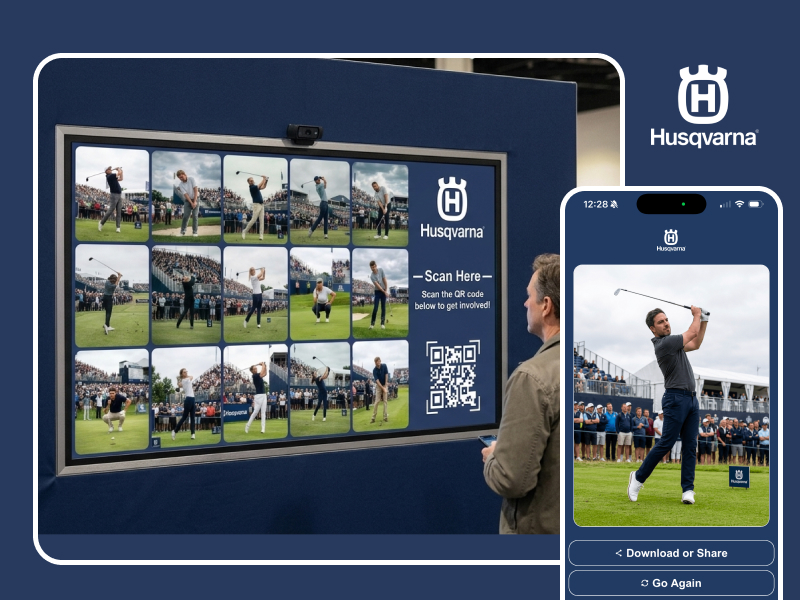 AI-Powered Golfing Photo Wall
